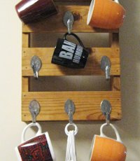 Make Something Mondays  Upcycled Mug Rack